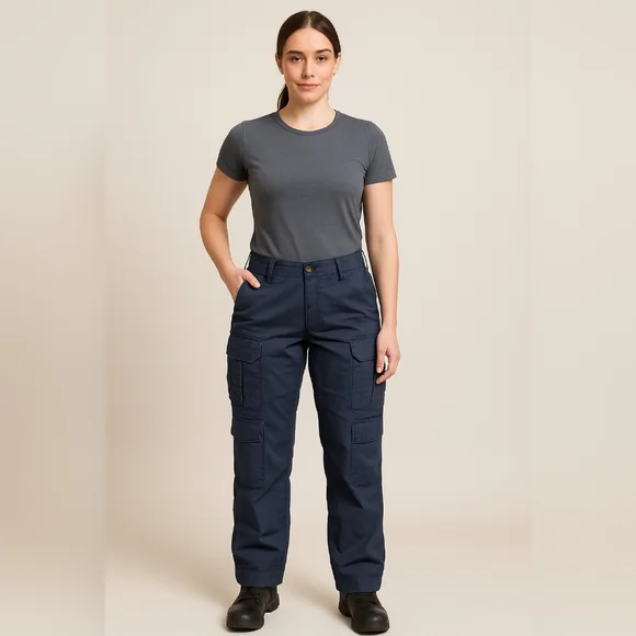 5.11 Tactical Straight-Leg Cargo Pants in Navy - Picture 1 of 8